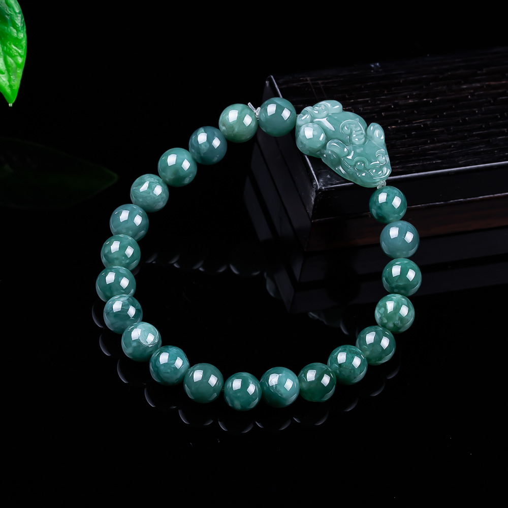 Jewelry & Watches Spółka Z Ograniczoną Odpowiedzialnością - 천연 버마산 경옥 픽시우 팔찌 빈티지