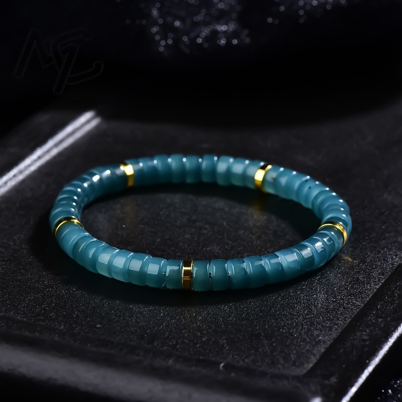 Jewelry & Watches Spółka Z Ograniczoną Odpowiedzialnością - 천연 비취 블루 워터 주판 비즈