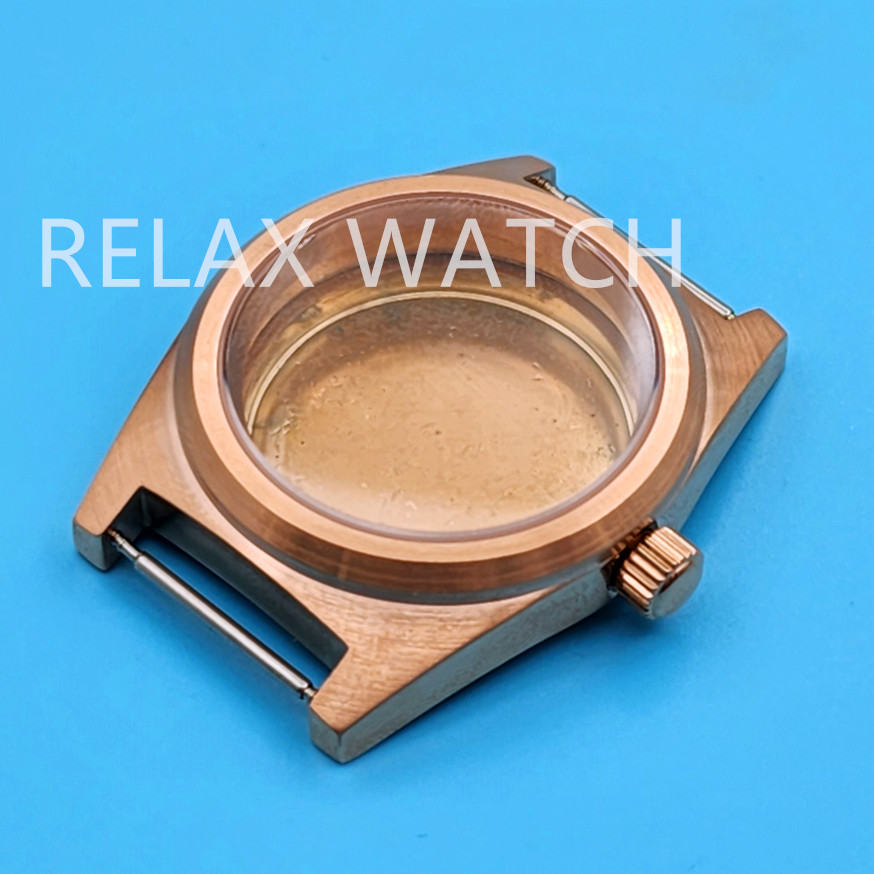 Rg Watches & Jewelry Gmbh - 38mm 아치형 유리 빈티지 스테인레스 스틸