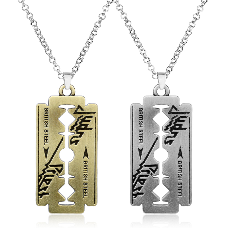 힙합 록 밴드 유다 사제 블레이드 면도기 모양 펜던트  - Hip Hop Chain Necklace 리뷰 및 가격