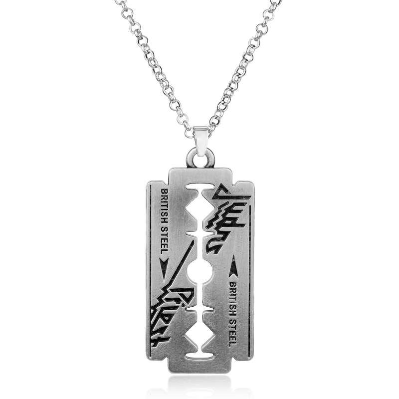 힙합 록 밴드 유다 사제 블레이드 면도기 모양 펜던트  - Hip Hop Chain Necklace 리뷰 및 가격