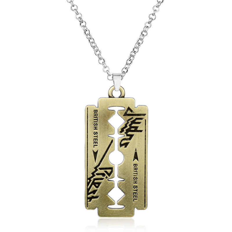 힙합 록 밴드 유다 사제 블레이드 면도기 모양 펜던트  - Hip Hop Chain Necklace 리뷰 및 가격