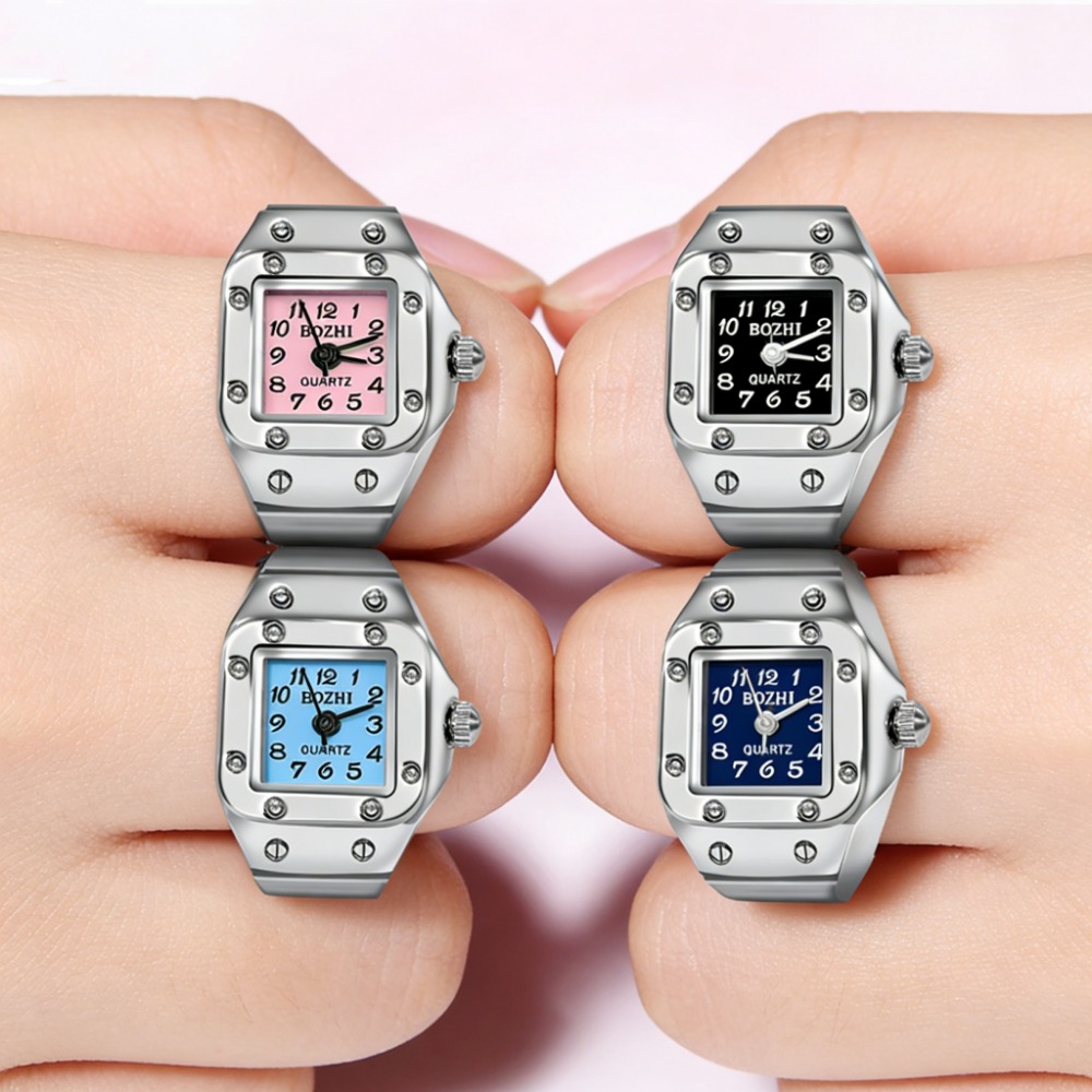 남녀공용 새로운 창의적인 링 시계, 사각 다이얼 합금  - Jewelry Watches Men 리뷰 및 가격