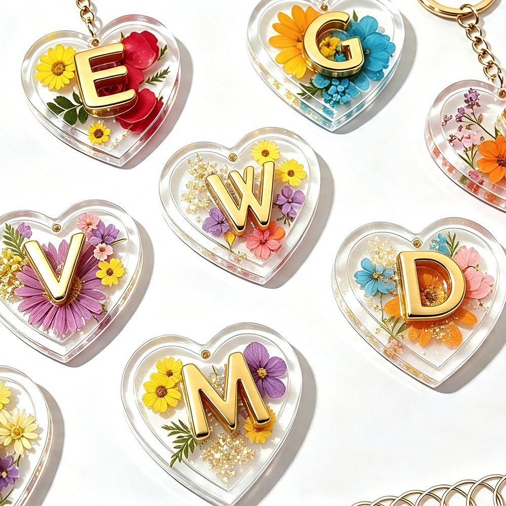 26개의 글자와 하트 모양 실리콘 몰드, 에폭시 레진  - Engraved Name Necklace 리뷰 및 가격