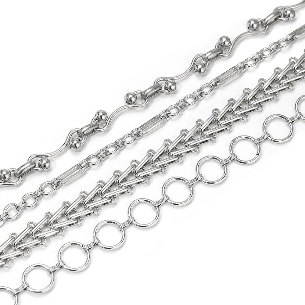 1미터 스테인리스 스틸 헤비 콤비네이션 체인 DIY 핸 - Hip Hop Chain Necklace 리뷰 및 가격