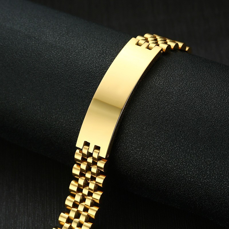 Vnox Mens 15mm 와이드 ID 태그 팔찌, 무 - Jewelry Watches Men 리뷰 및 가격