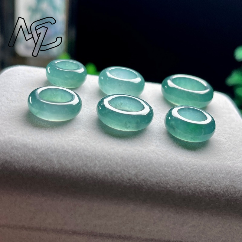 천연 에메랄드 블루 워터 럭키 비드 링 펜던트 미얀마  - Jewelry & Watches Spółka Z Ograniczoną Odpowiedzialnością 리뷰 및 가격
