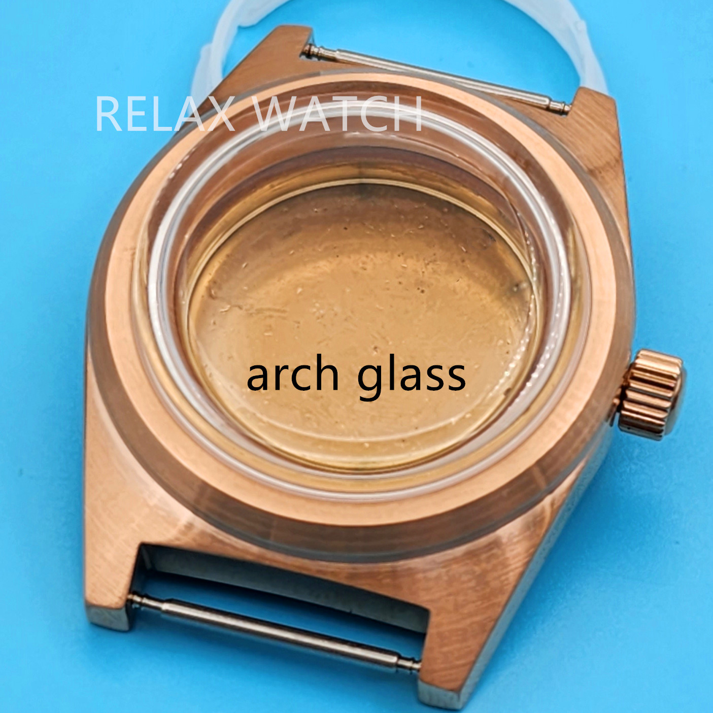 38mm 아치형 유리 빈티지 스테인레스 스틸 시계 케이 - Rg Watches & Jewelry Gmbh 리뷰 및 가격