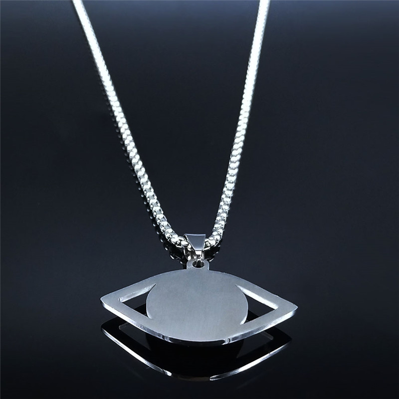 이슬람 하마사 푸른 눈 목걸이 스테인리스 스틸 터키 눈 - Jewelry & Watches Spółka Z Ograniczoną Odpowiedzialnością 리뷰 및 가격