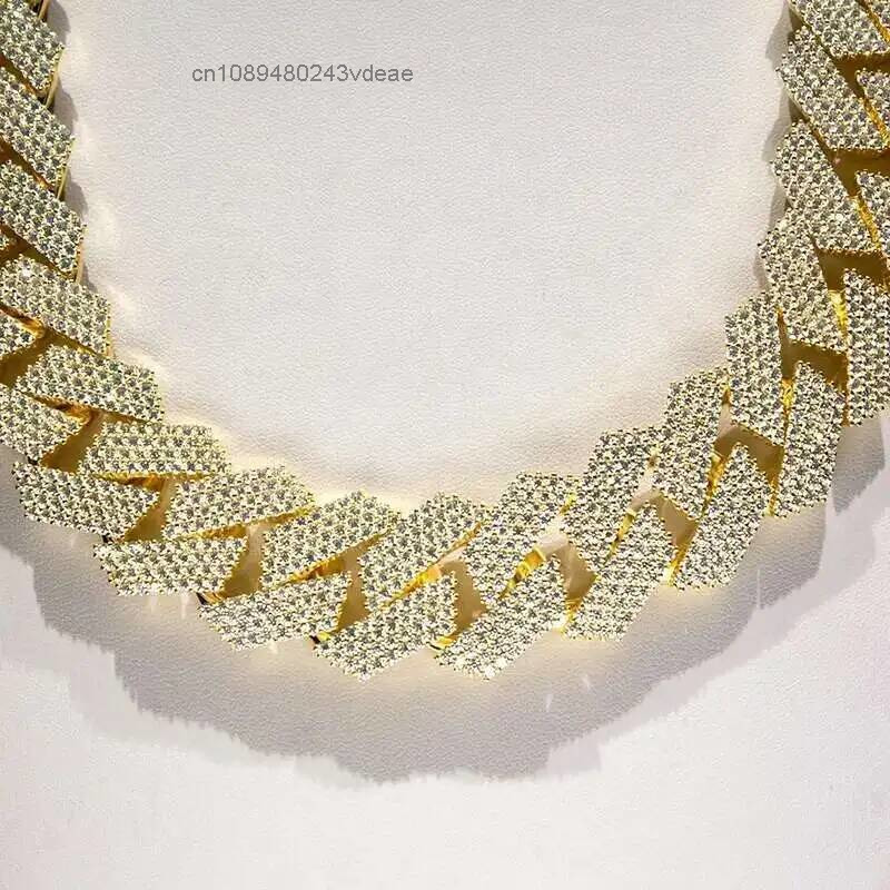 커스텀 힙합 주얼리 S925 실버 24mm 4열 아이스 - Hip Hop Chain Necklace 리뷰 및 가격