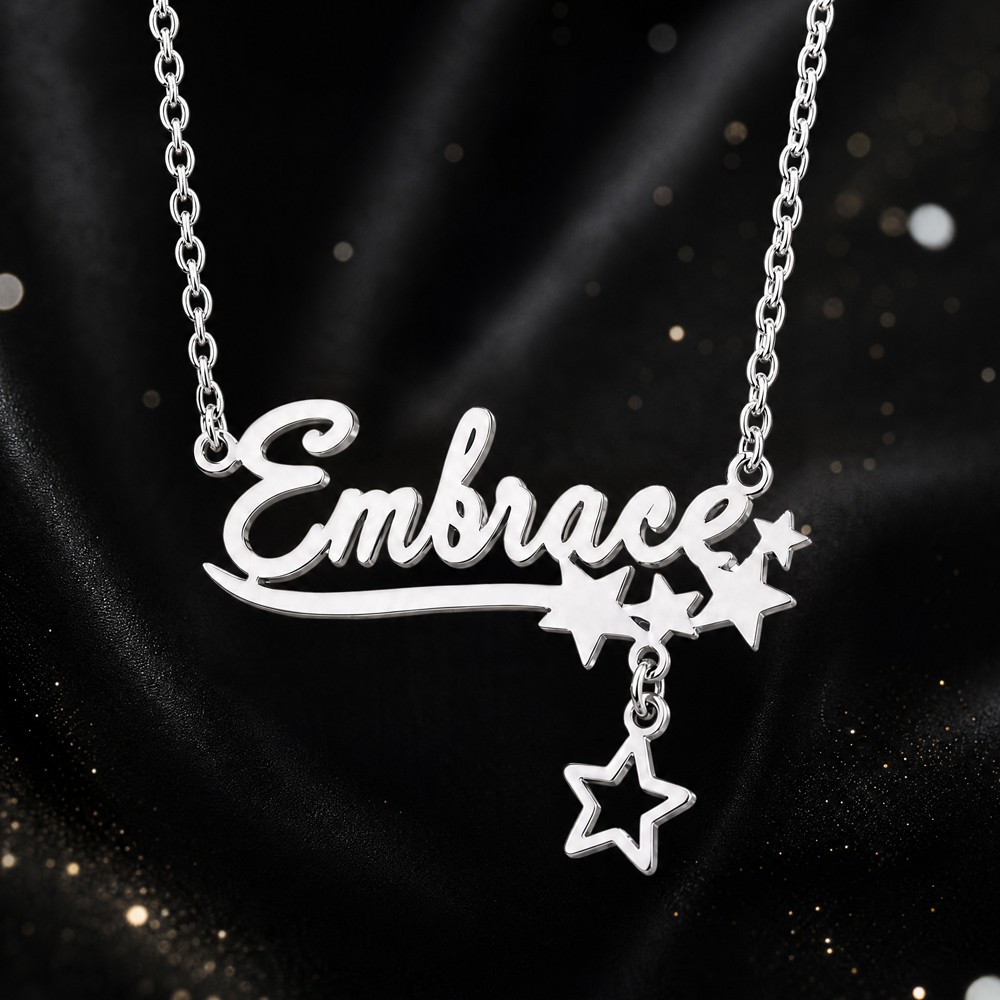 여성을위한 맞춤형 나비 이름 목걸이 스테인레스 스틸 초 - Engraved Name Necklace 리뷰 및 가격