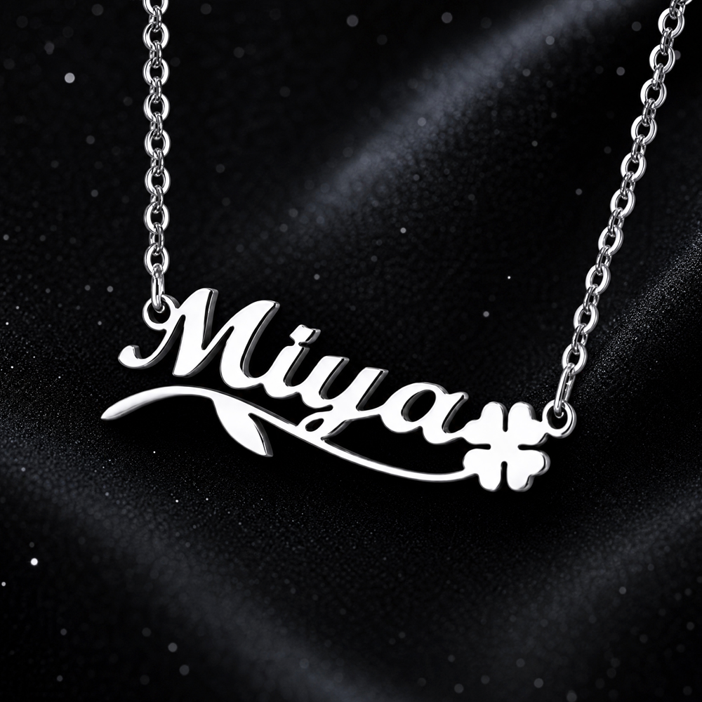 여성을위한 맞춤형 나비 이름 목걸이 스테인레스 스틸 초 - Engraved Name Necklace 리뷰 및 가격