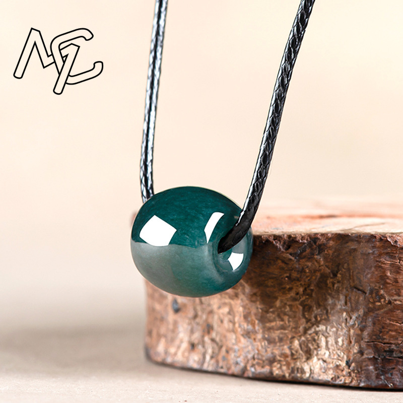 천연 미얀마 에메랄드 딥 블루 워터 로드 커넥션 비즈  - Jewelry & Watches Spółka Z Ograniczoną Odpowiedzialnością 리뷰 및 가격